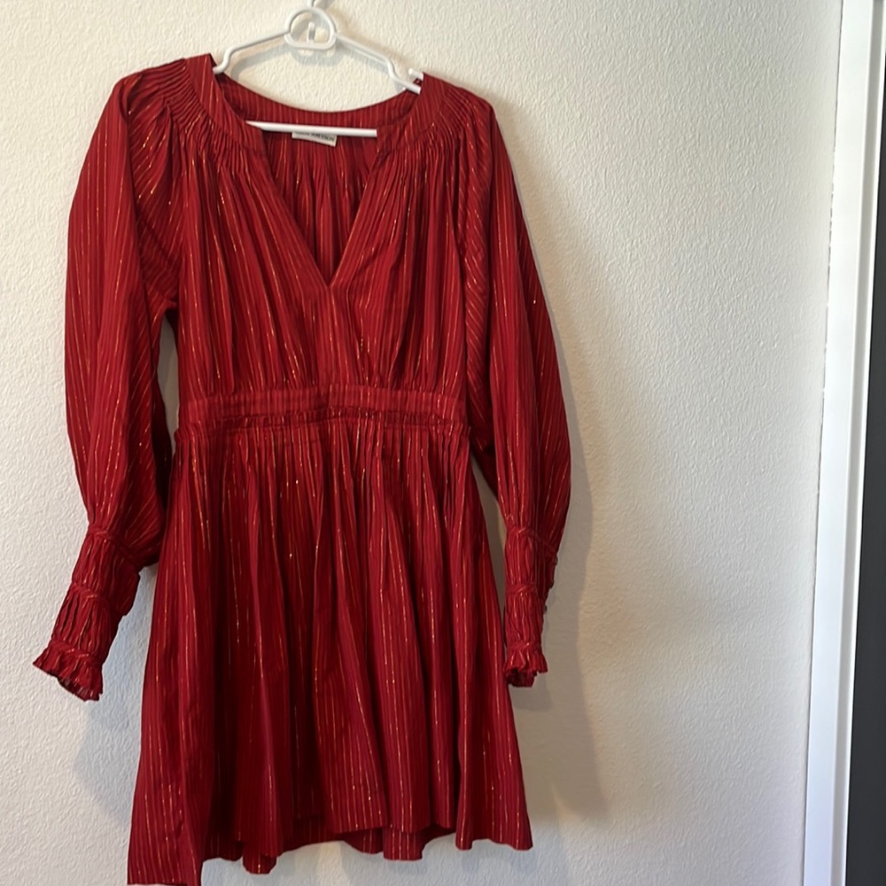 Burnt orange Ulla Johnson dress